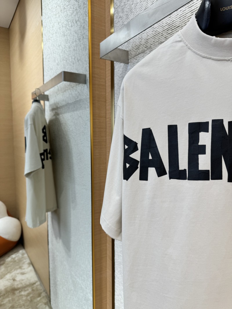 Balenciaga Tape Print Short Sleeve T-Shirt 1 4
