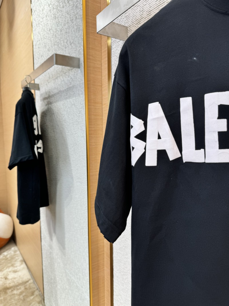 Balenciaga Tape Print Short Sleeve T-Shirt 2 4