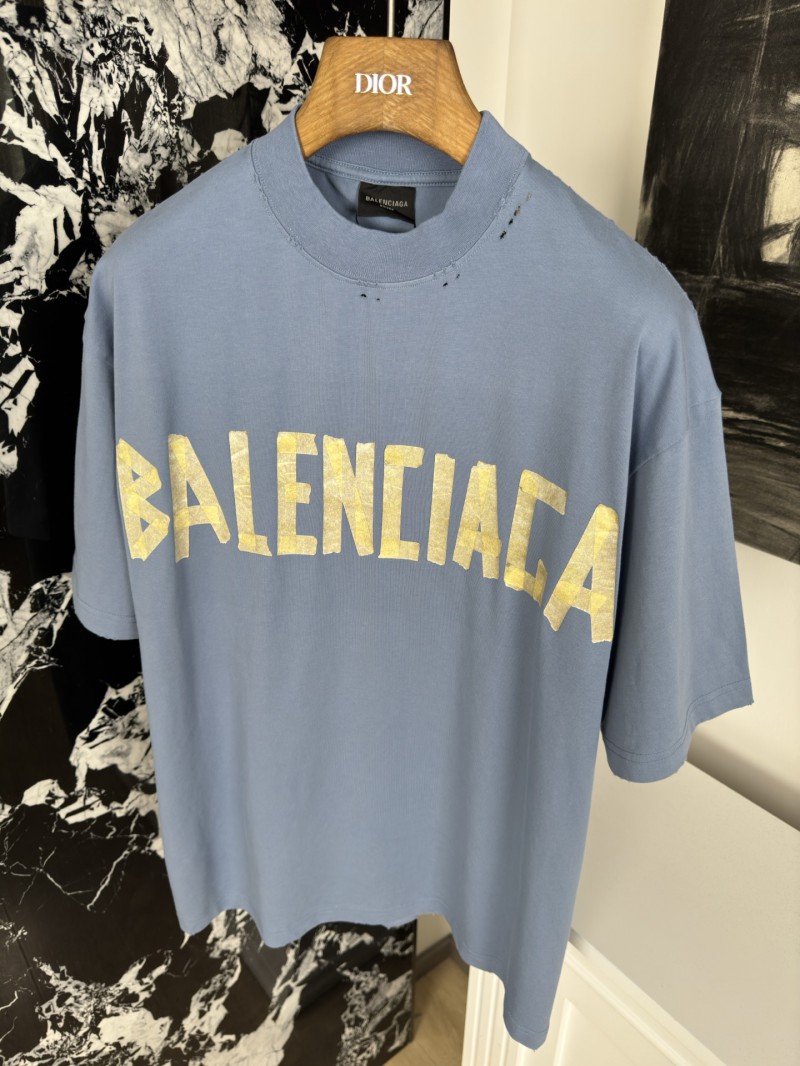 Balenciaga Tape Print Short Sleeve T-Shirt 3 4