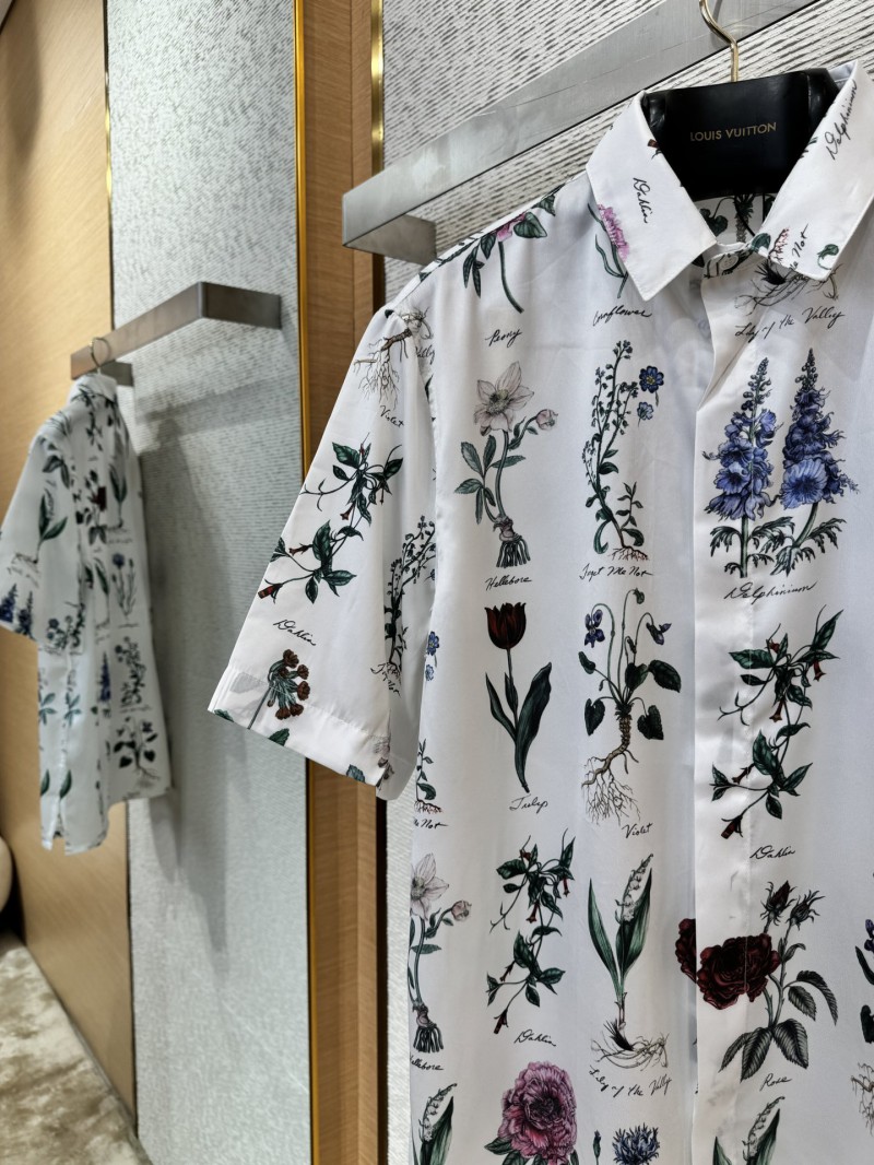 Dior Floral Lapel Short Sleeve Shirt 4