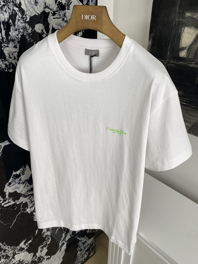 Dior Monogram Embroidered T-Shirt Short Sleeve 1 4