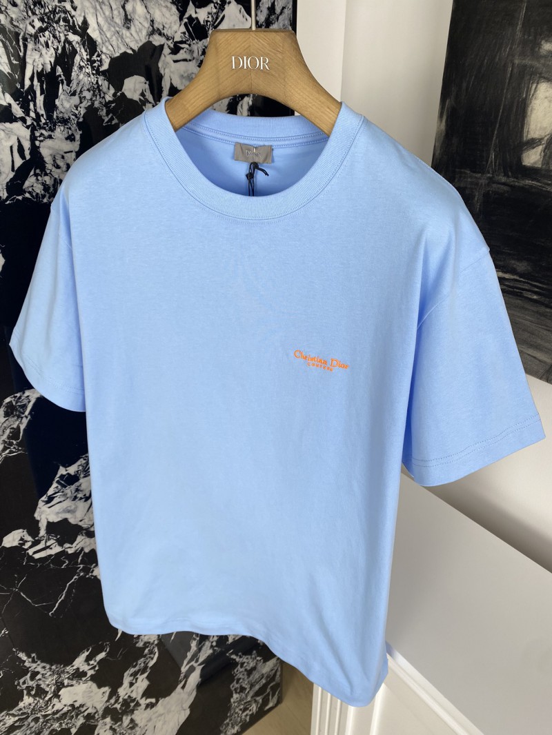 Dior Monogram Embroidered T-Shirt Short Sleeve 2 4