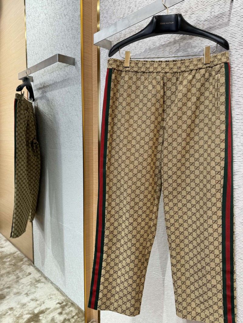 Gucci Double G Jacquard Webbing Trousers 2 5
