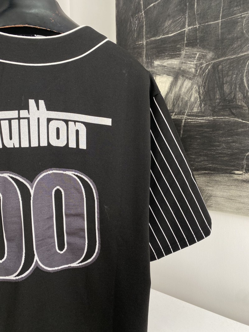 LV Appliqu??d Baseball Short Sleeve Shirt 5