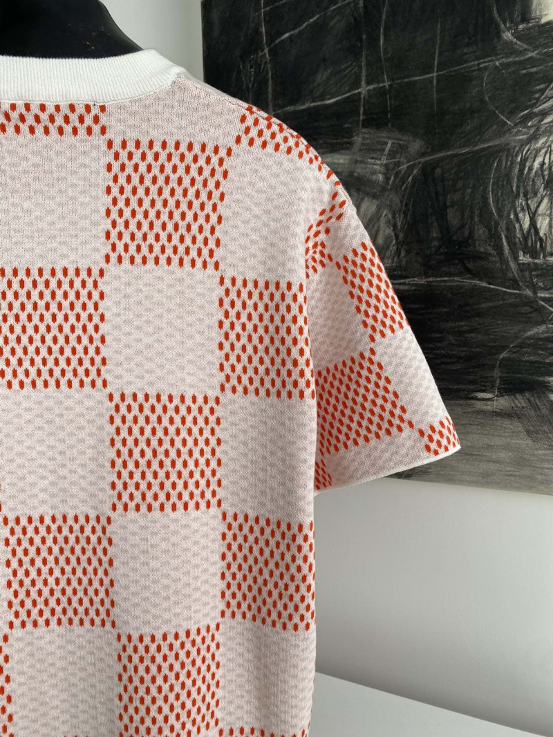 LV Checkered Knit Short Sleeve 1 5