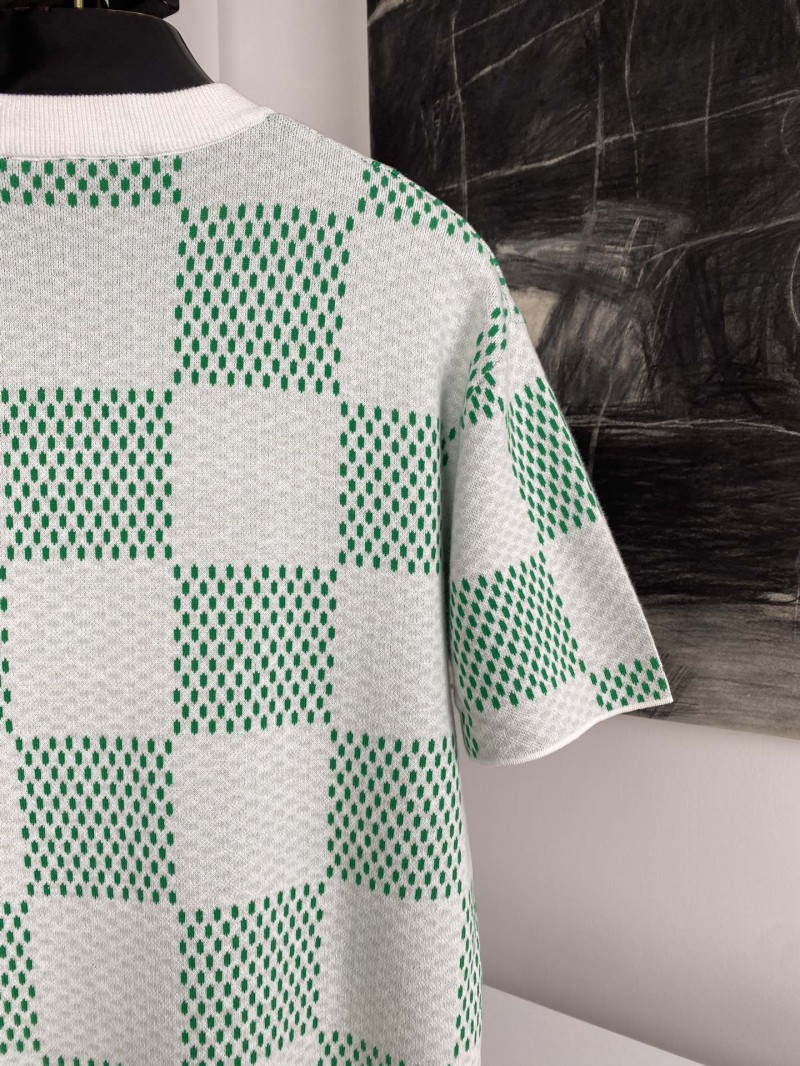 LV Checkered Knit Short Sleeve 2 5