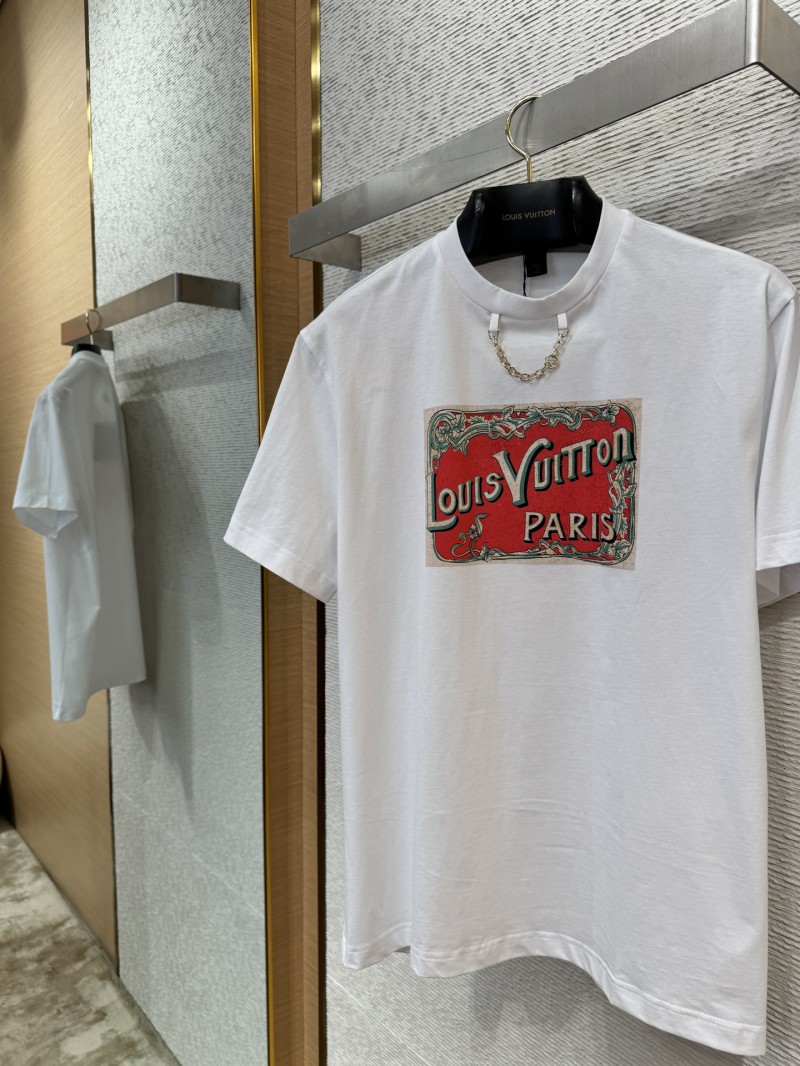LV Collar Chain Print Short Sleeve T-Shirt 5
