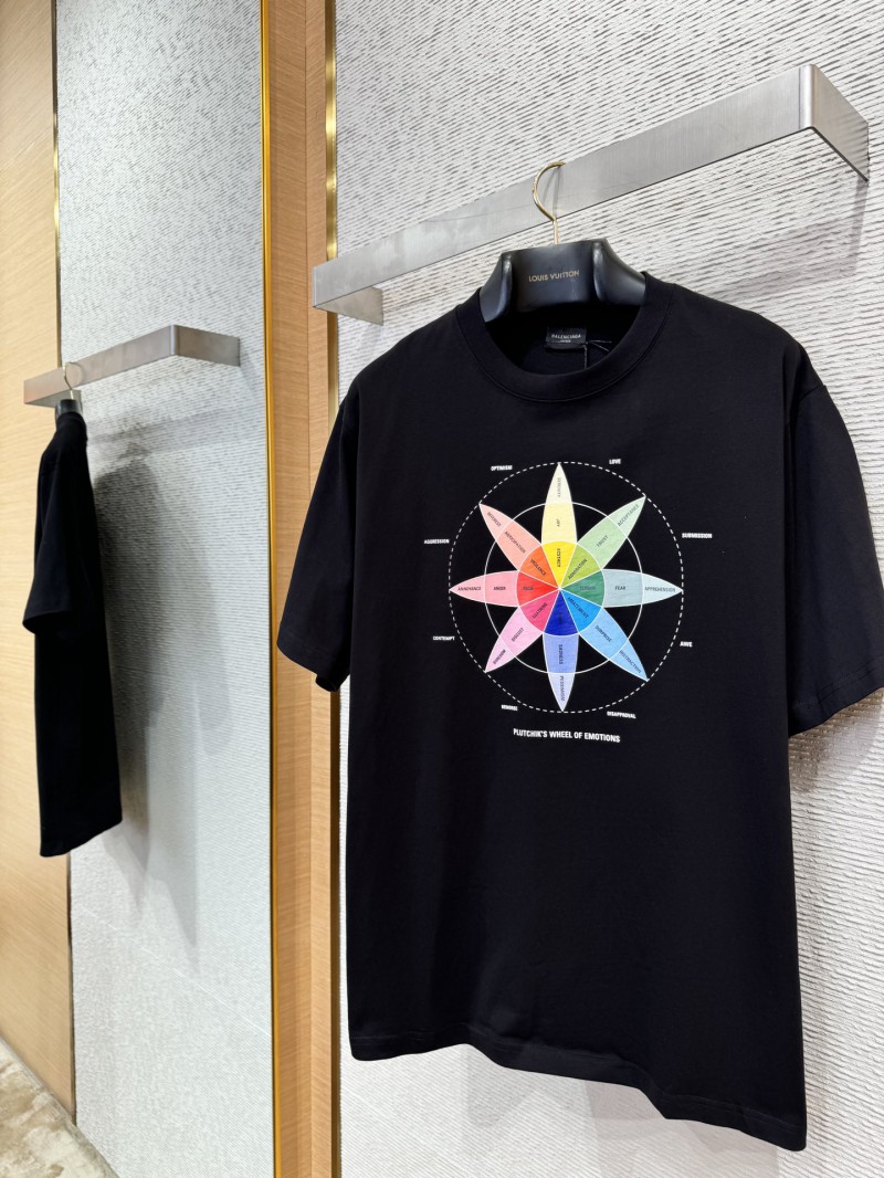 Balenciaga Compass Print Short Sleeve T-Shirt 5