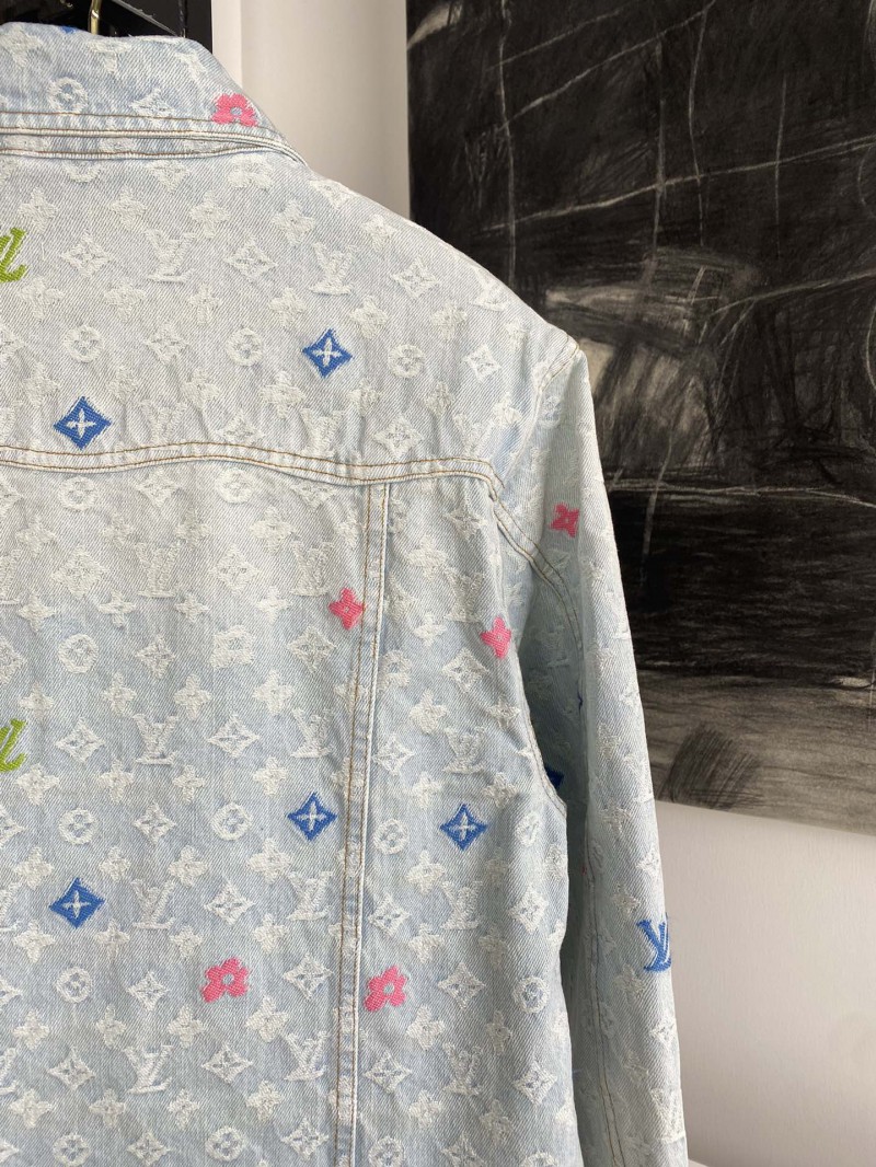LV co-branded embroidered denim jacket 5