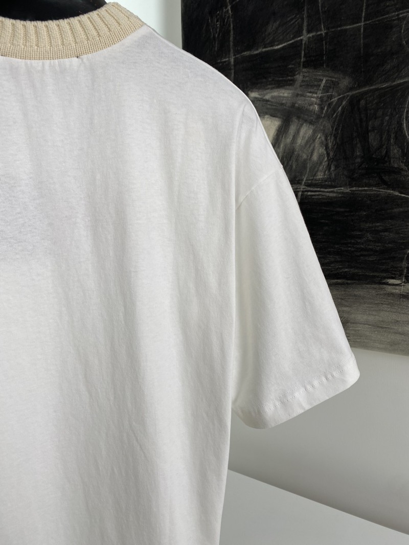 LV co-branded embroidered jersey short sleeve t-shirt 5