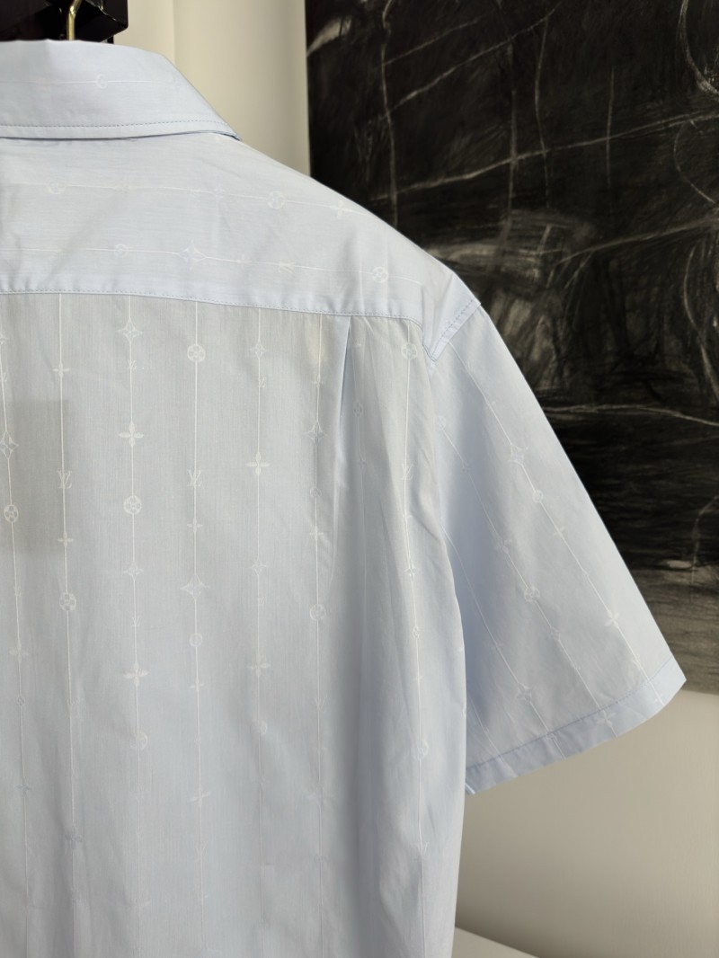 LV jacquard knit lapel short sleeve shirt 5