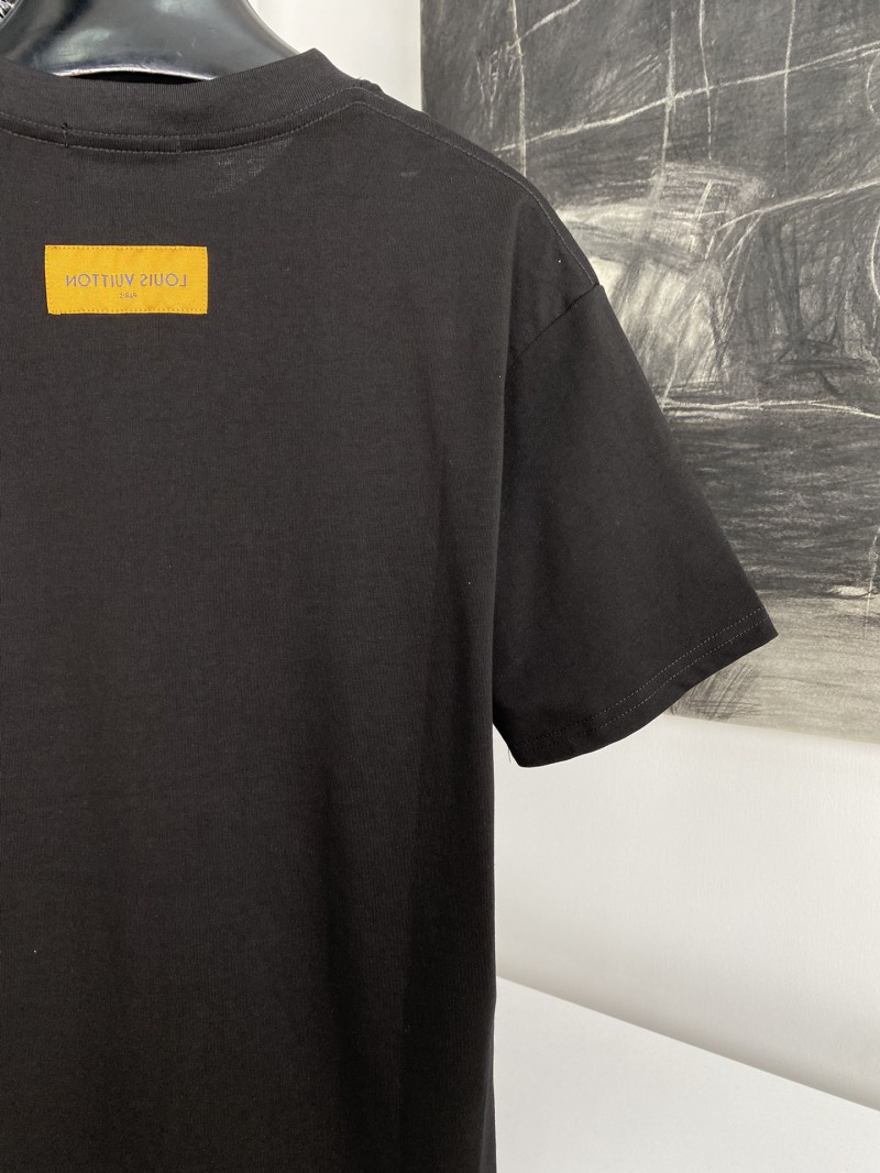 LV short sleeves in dark check pattern with beading 5