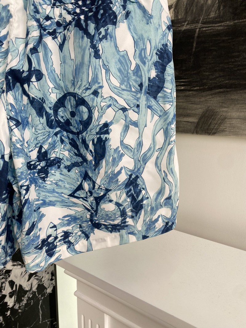 LV silk scarf print shorts 5