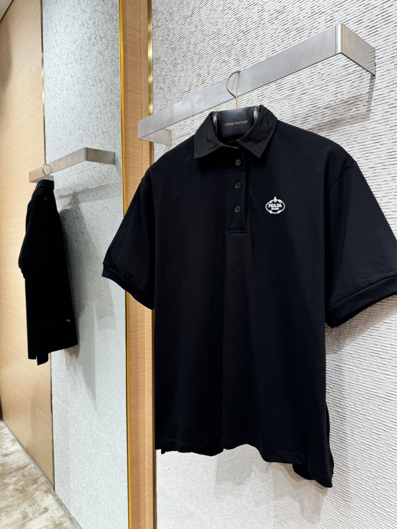 Prada Embroidered Polo Shirt 2 5
