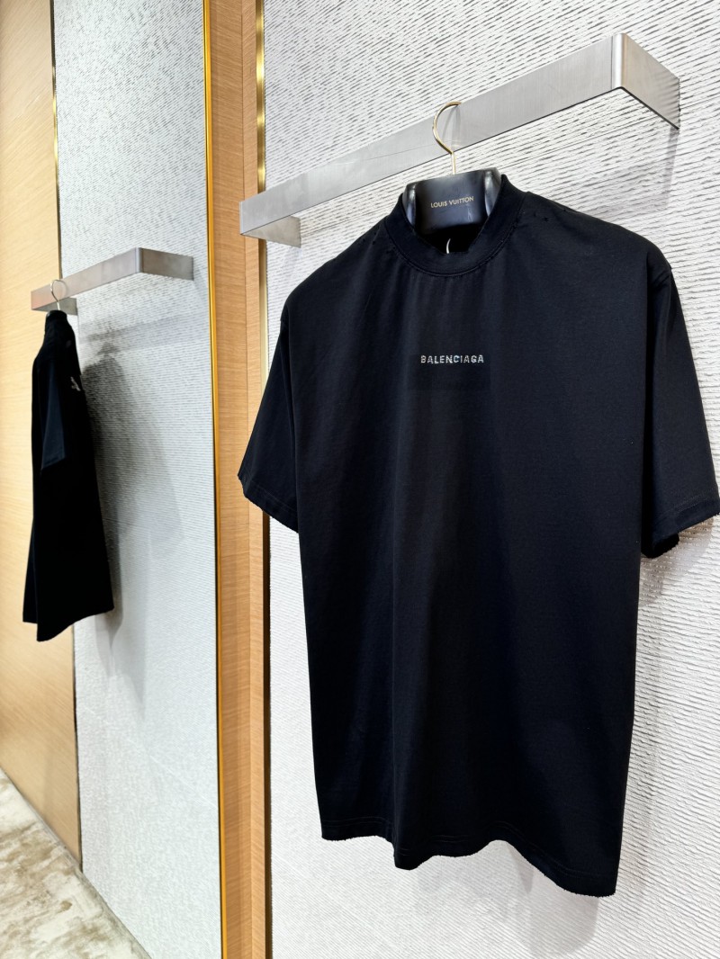Balenciaga Short Sleeve T-Shirt with Rhinestones 5