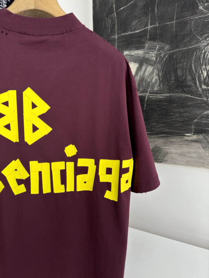 Balenciaga Tape Print Short Sleeve T-Shirt 1 5