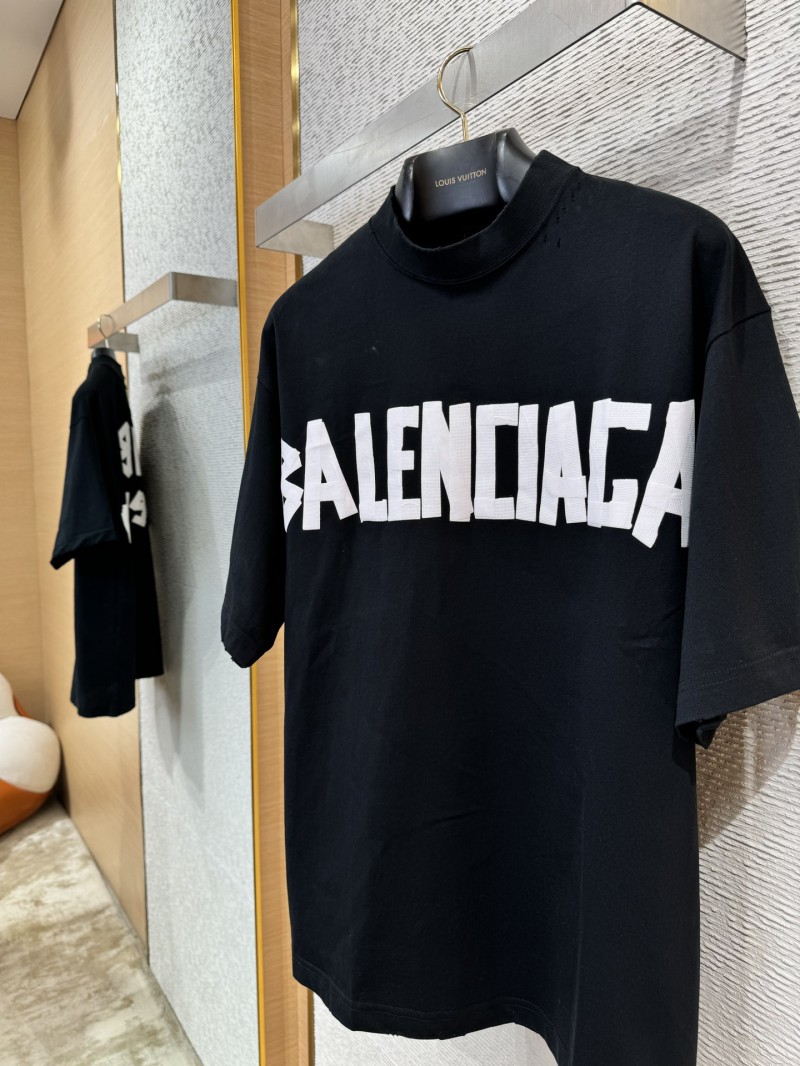 Balenciaga Tape Print Short Sleeve T-Shirt 2 5