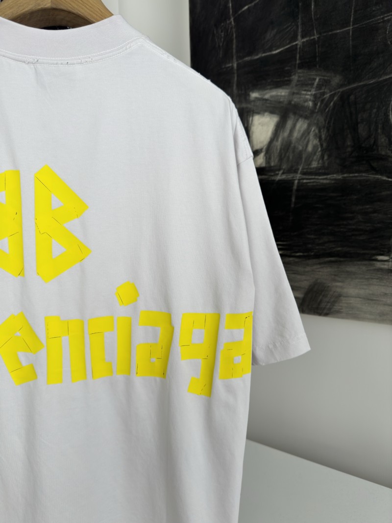 Balenciaga Tape Print Short Sleeve T-Shirt 4 5