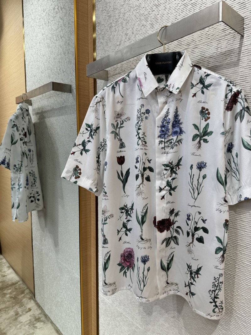 Dior Floral Lapel Short Sleeve Shirt 5