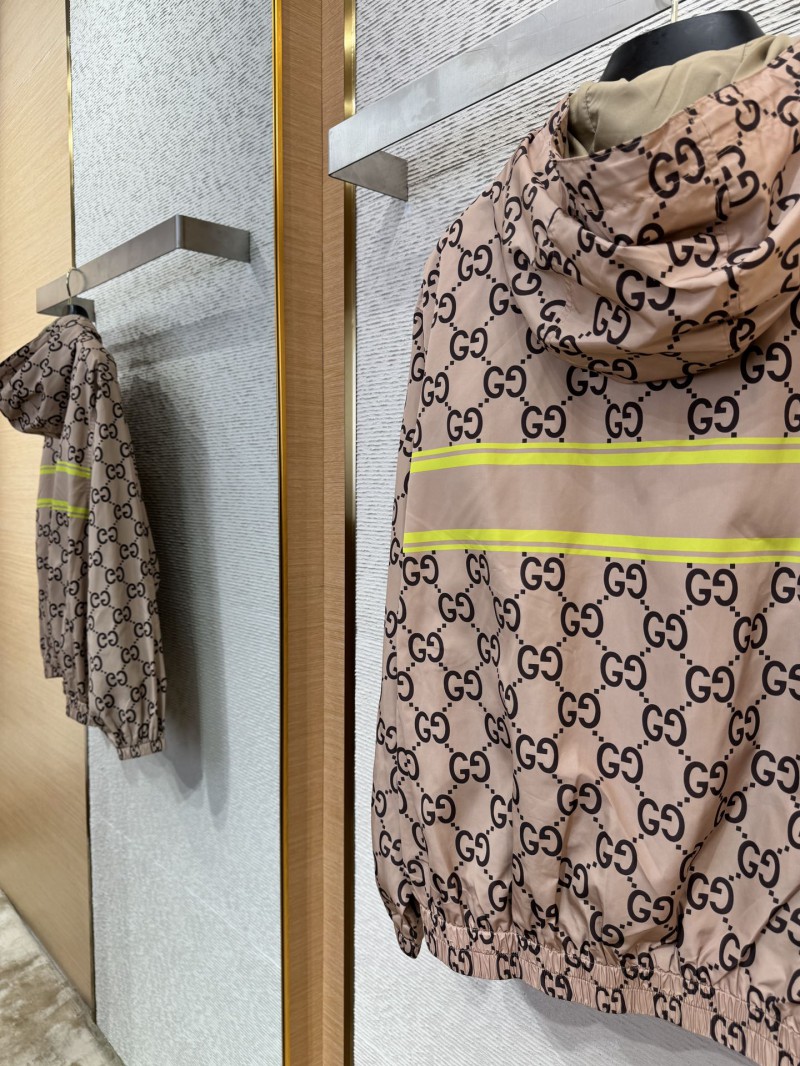 Gucci Full Print Hooded Punch Jacket 6