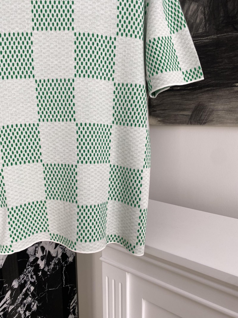LV Checkered Knit Short Sleeve 2 6