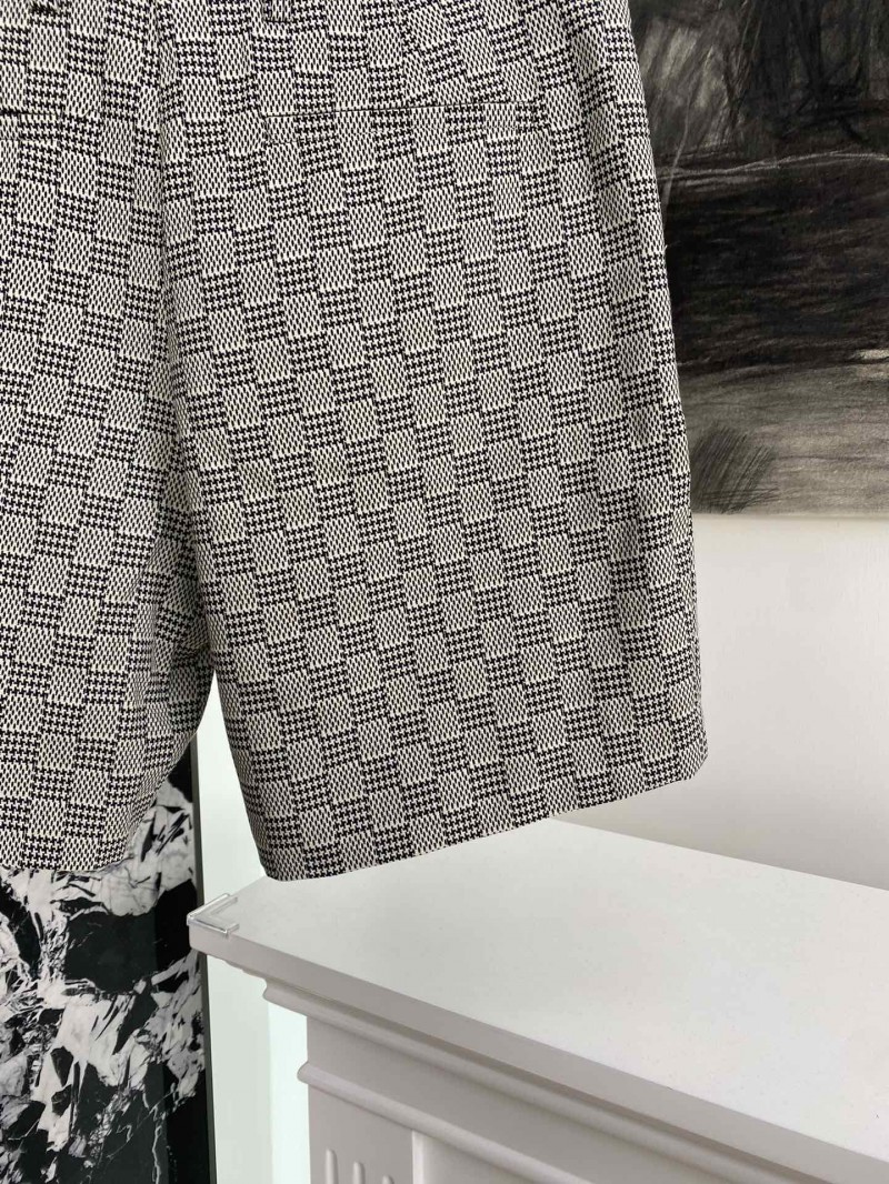 LV Plaid Suit Shorts 6