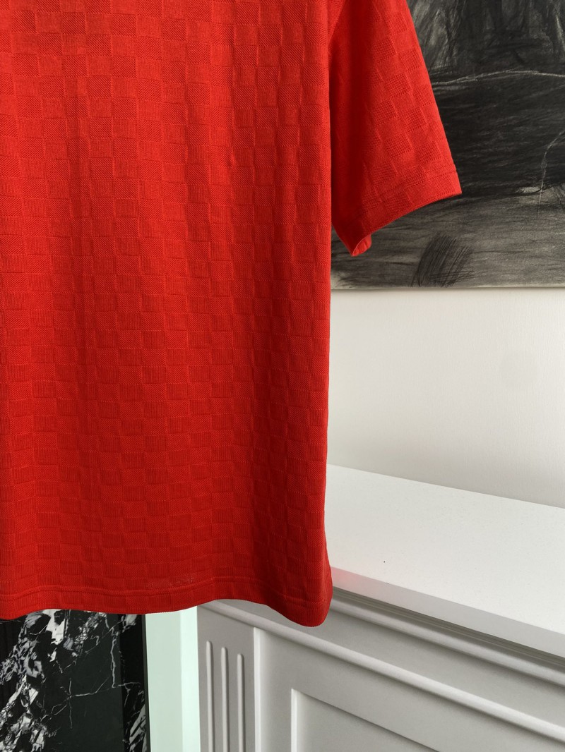 LV dark plaid studded short sleeve 6