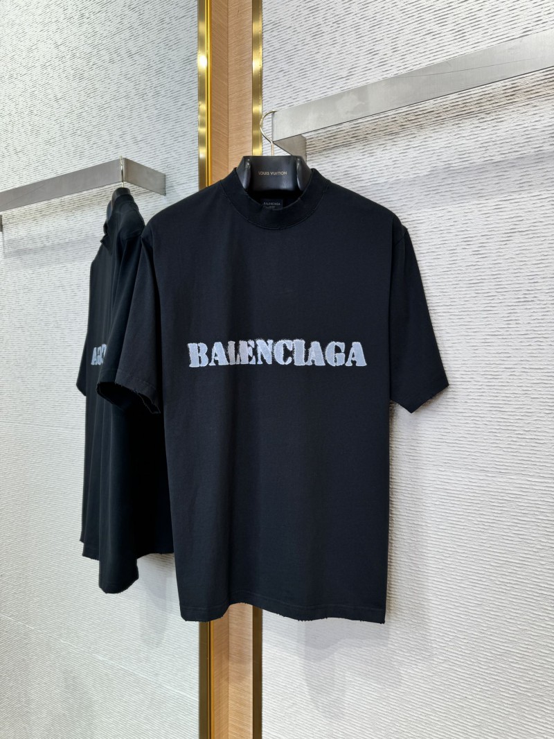 Balenciaga Fuzzy Print Short Sleeve T-Shirt 3 6
