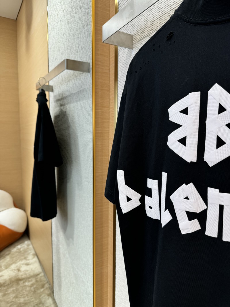 Balenciaga Tape Print Short Sleeve T-Shirt 2 6