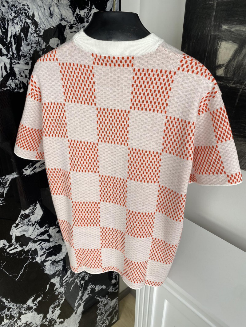 LV Checkered Knit Short Sleeve 1 7