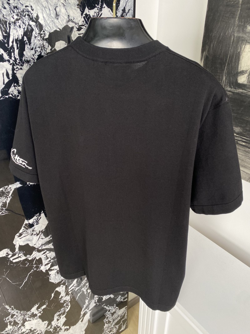 LV Jacquard Knit Short Sleeve T-Shirt 1 7