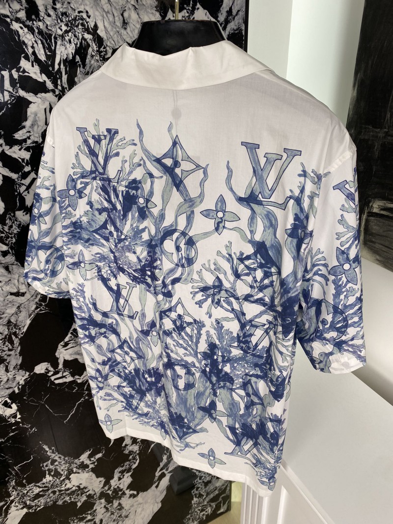 LV Scarf Print Short Sleeve Cardigan 7