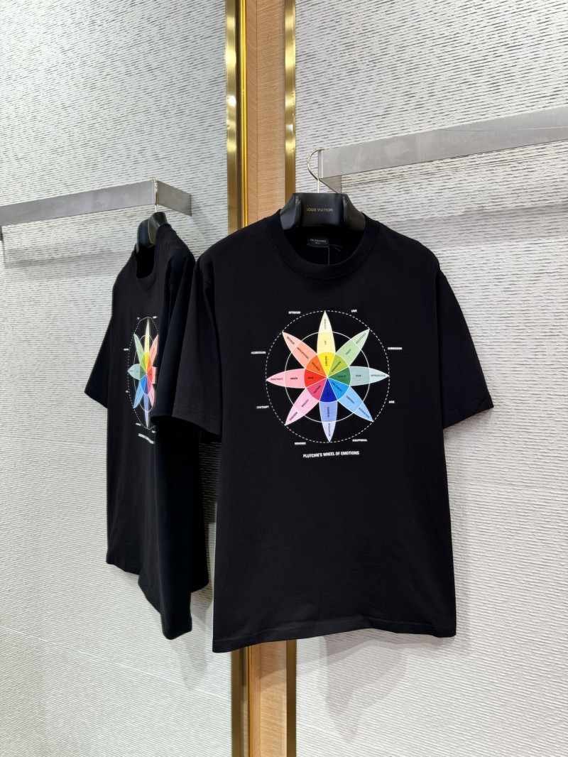 Balenciaga Compass Print Short Sleeve T-Shirt 7
