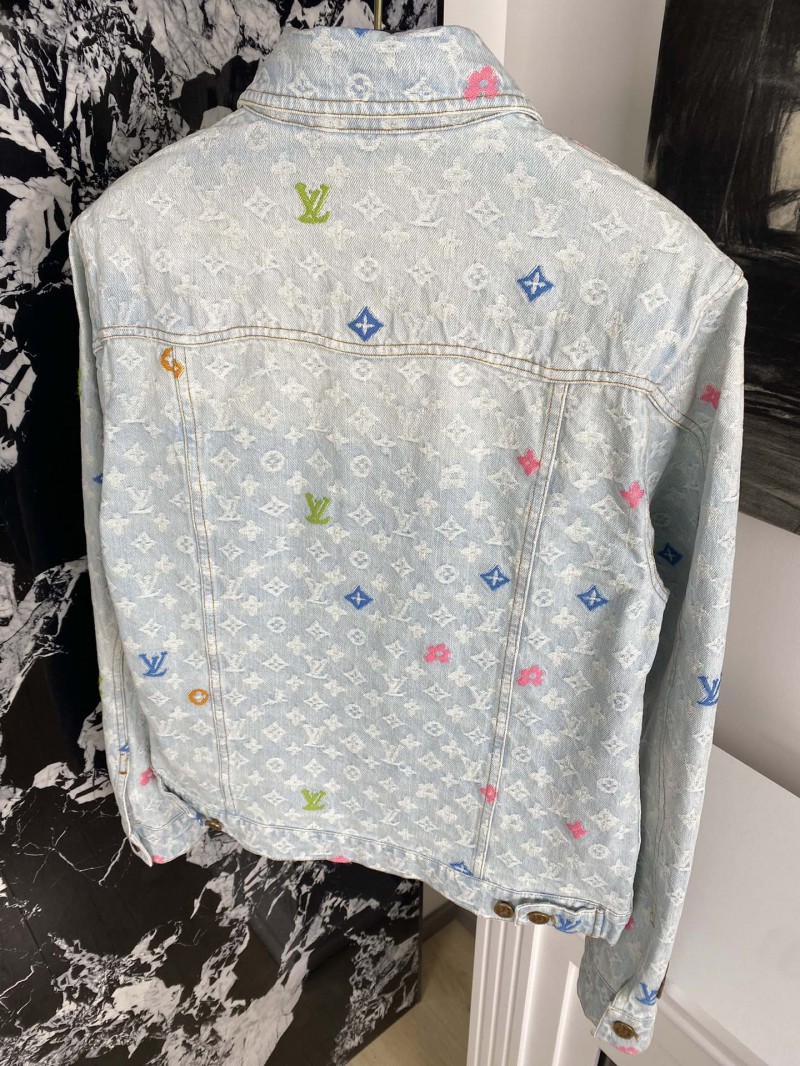 LV co-branded embroidered denim jacket 7