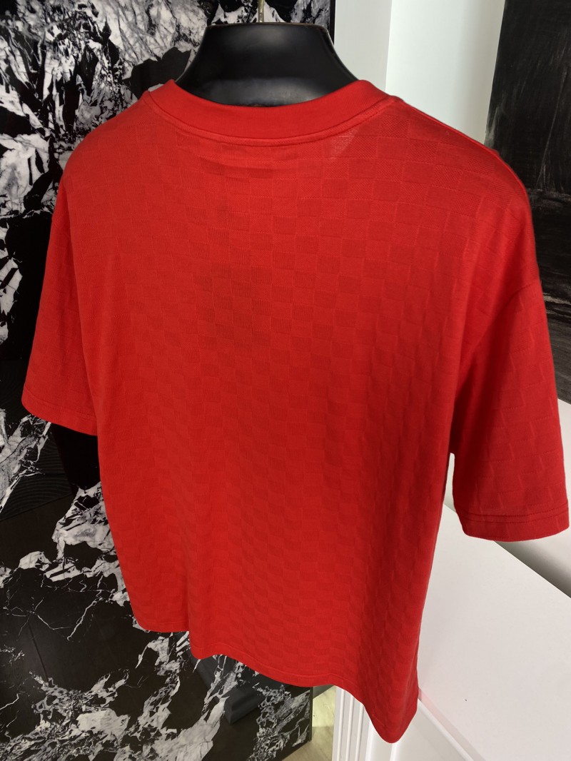 LV dark plaid studded short sleeve 7