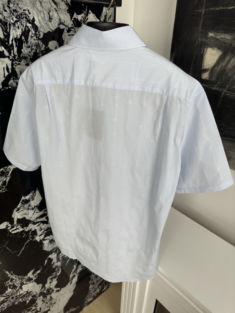 LV jacquard knit lapel short sleeve shirt 7