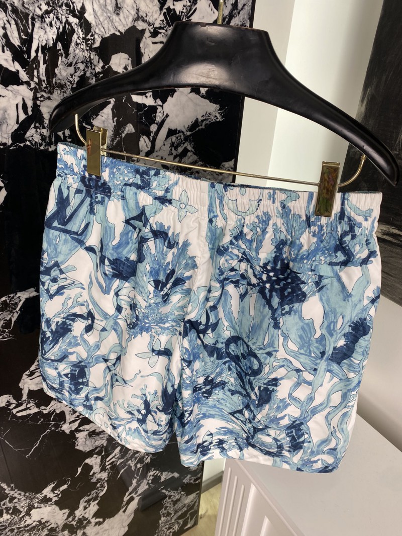 LV silk scarf print shorts 7