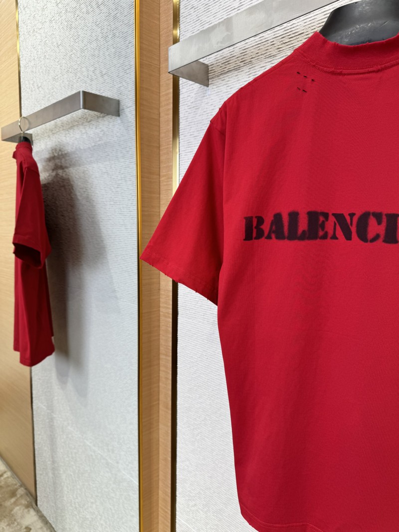 Balenciaga Fuzzy Print Short Sleeve T-Shirt 1 7