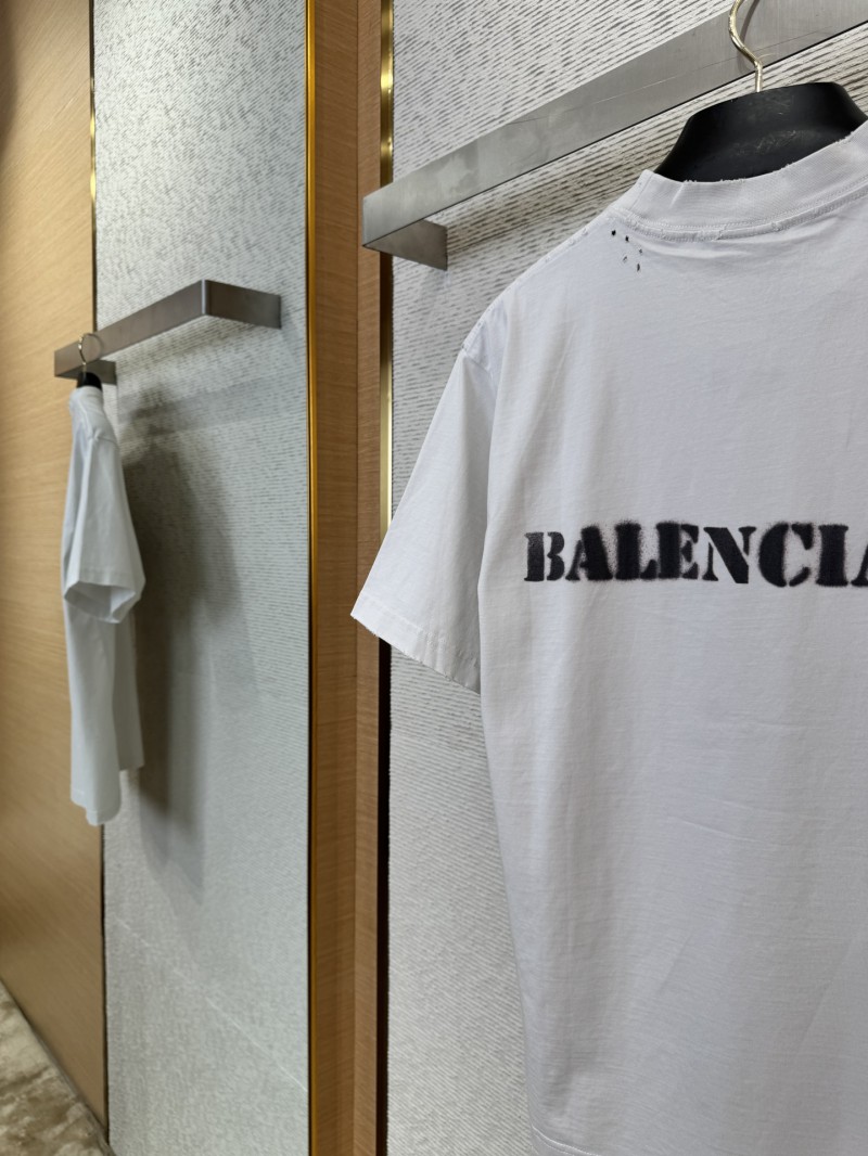 Balenciaga Fuzzy Print Short Sleeve T-Shirt 2 7
