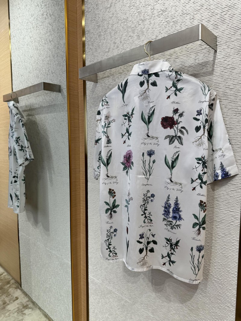 Dior Floral Lapel Short Sleeve Shirt 7
