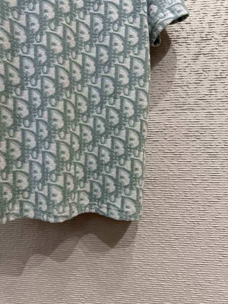 Dior Jacquard All Over Print Short Sleeve T-Shirt 2 7