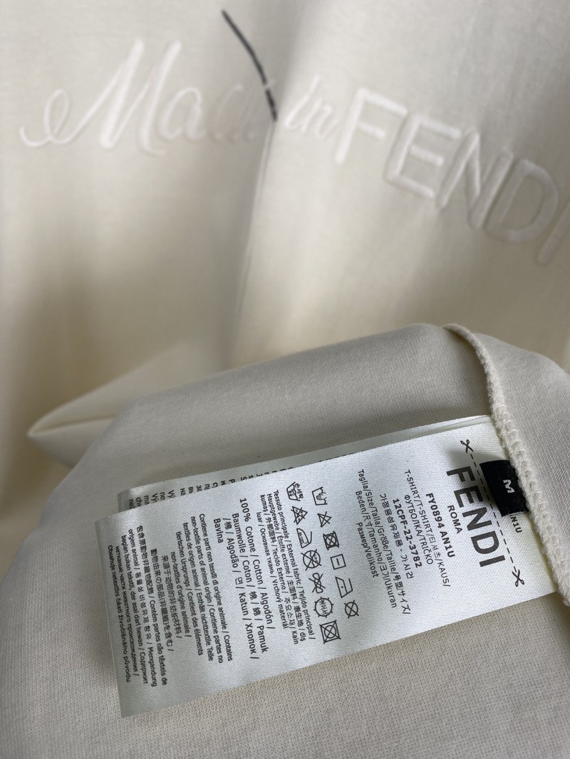 Fendi Embroidered Short Sleeve T-Shirt 8