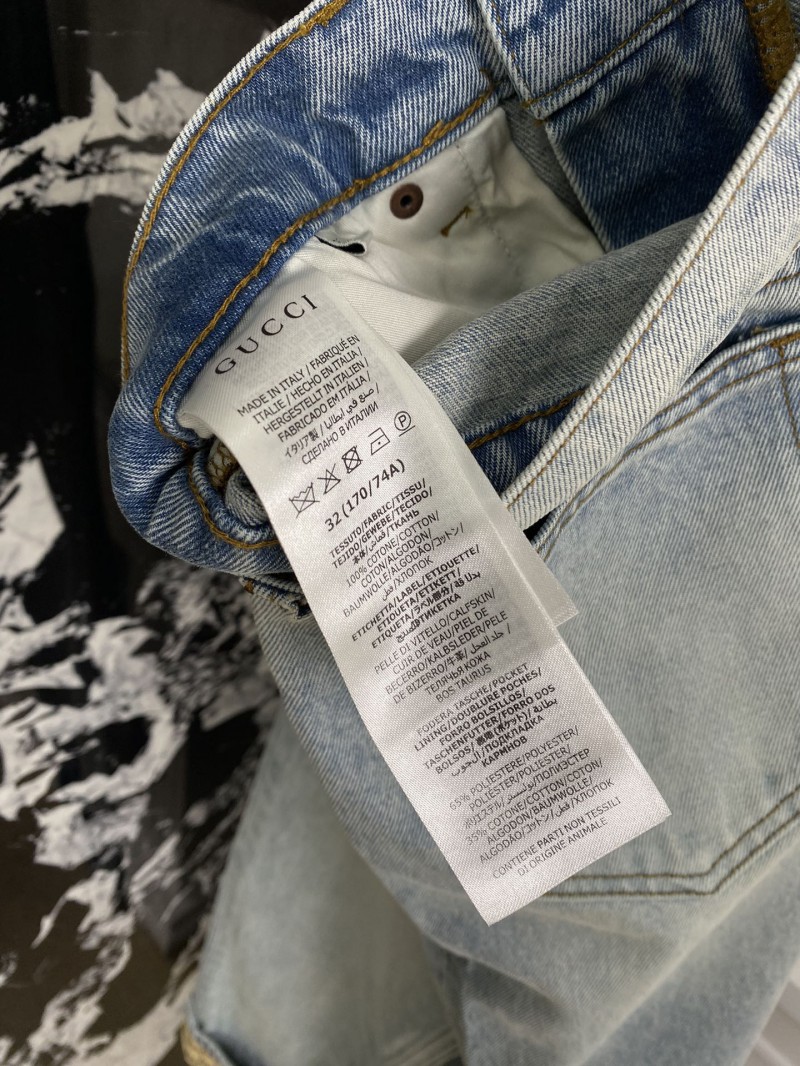 Gucci Aged Denim Trousers 8