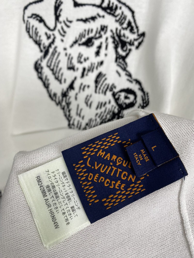 LV Jacquard Knit Short Sleeve T-Shirt 2 8