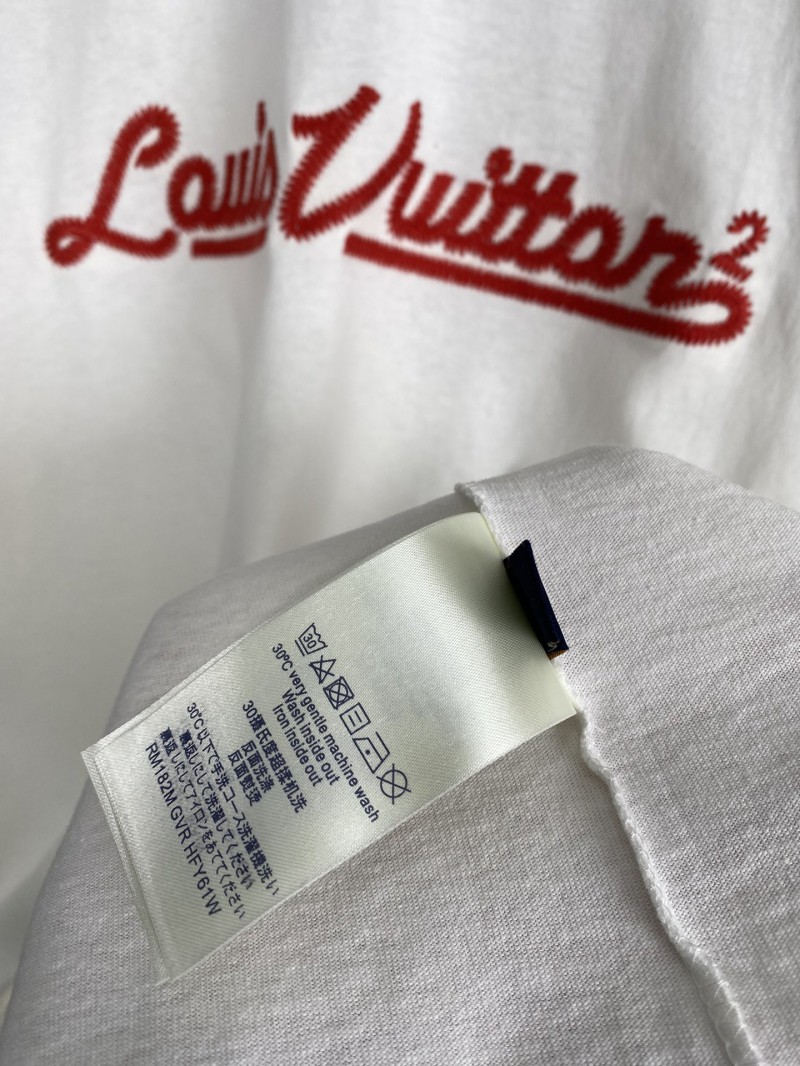 LV co-branded embroidered jersey short sleeve t-shirt 8