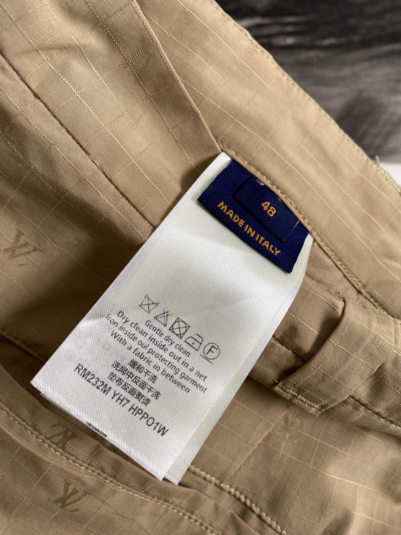 LV logo dark print work shorts 8