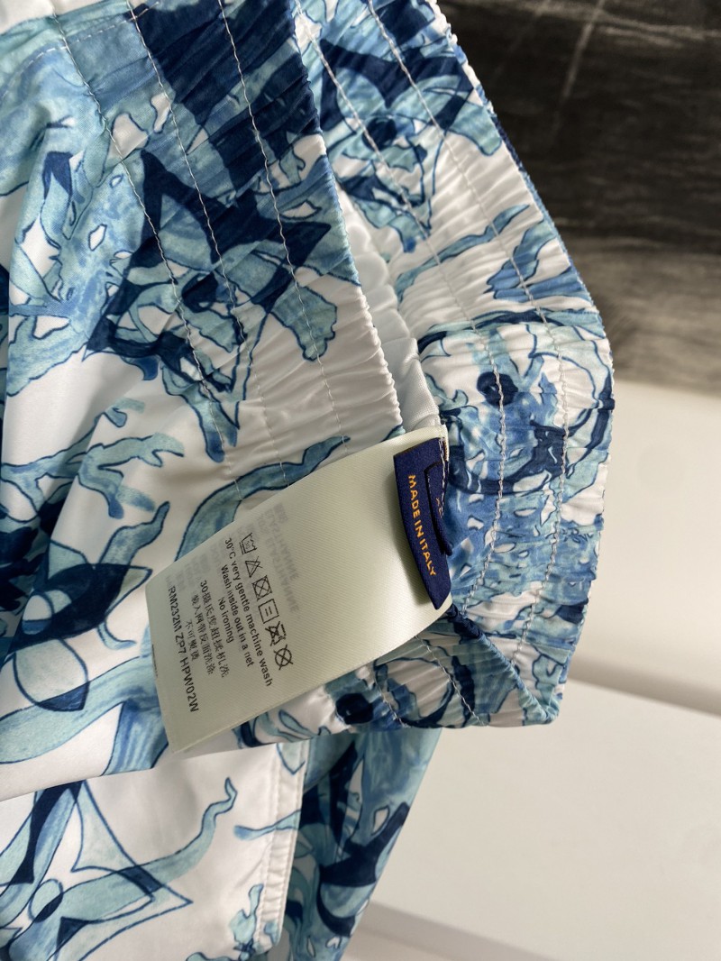 LV silk scarf print shorts 8