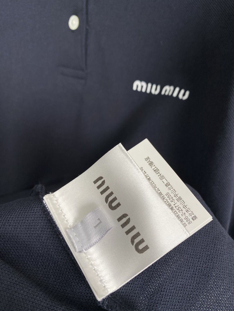 MIUMIU Embroidered Polo Shirt 2 8