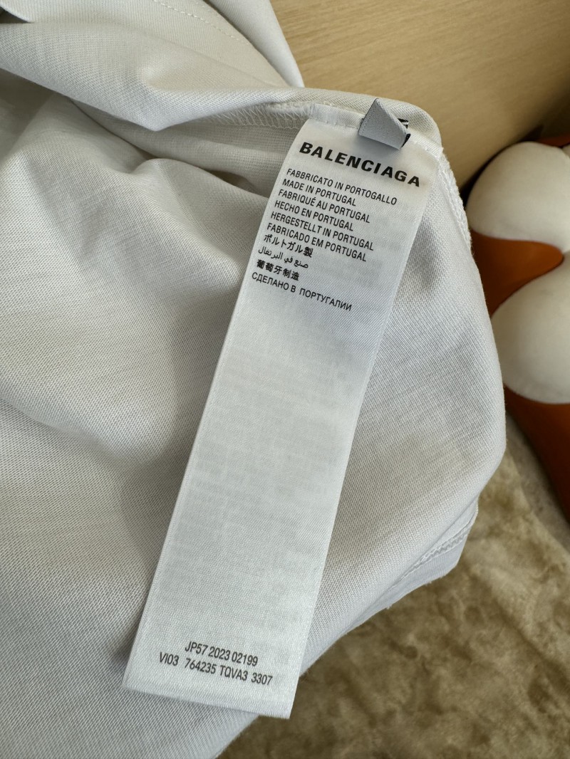 Balenciaga Fuzzy Print Short Sleeve T-Shirt 2 8