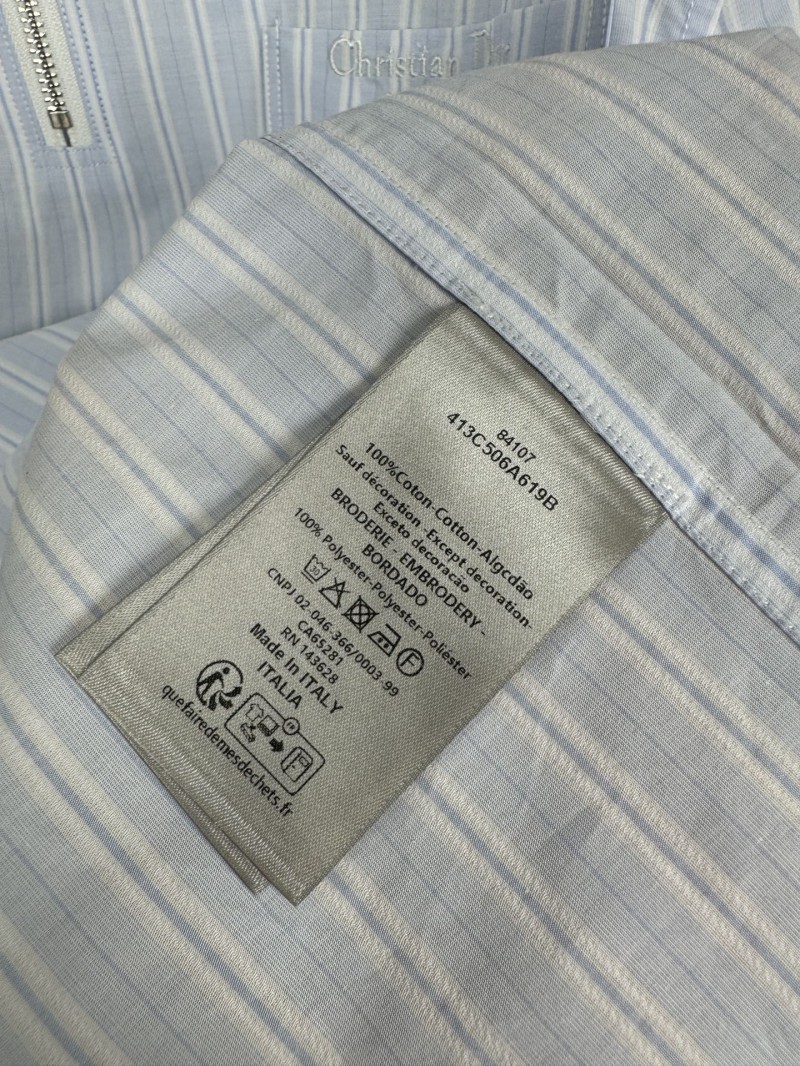Dior Half Zip Short Sleeve Shirt 8